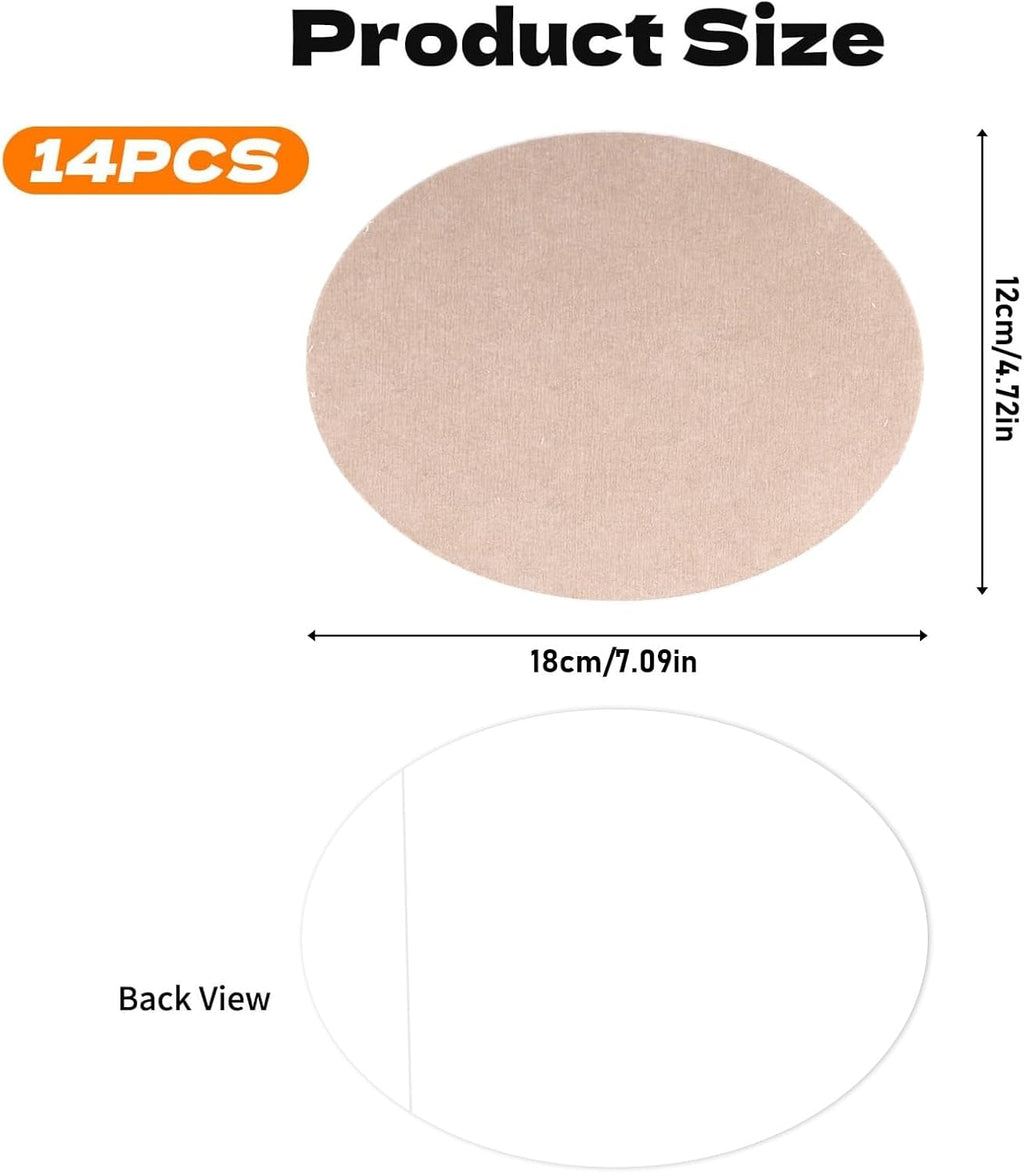 Skiennix 14 Pcs Anti-Chafing Thigh Patches - Sweatproof Light Skin Tone Friction Pads for Women