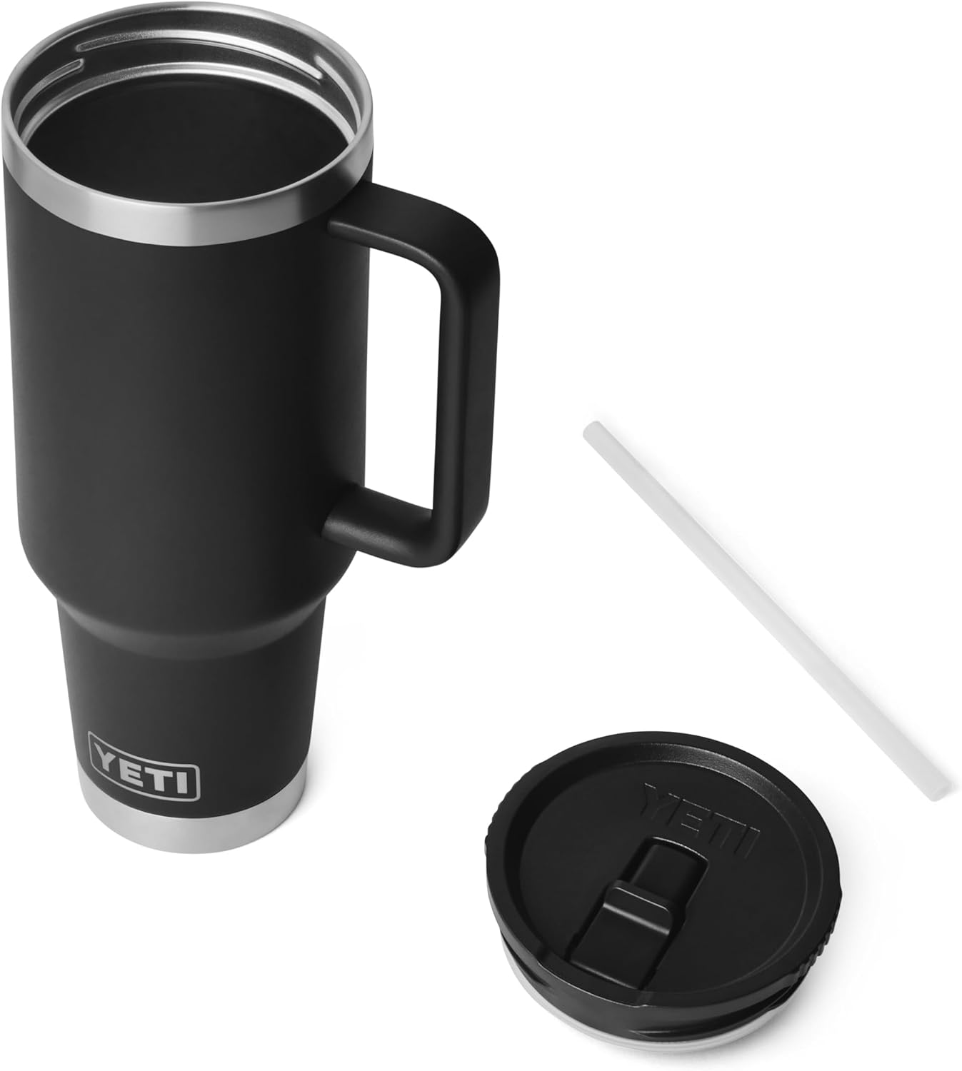 YETI Rambler 40 oz Travel Mug - Stainless Steel, Vacuum Insulated, Leakproof & Cup Holder Friendly