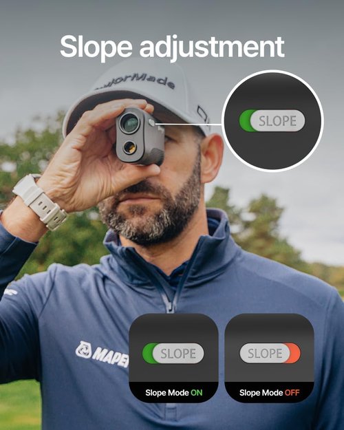 GOLFBUDDY 2S PRO Golf Range Finder - 1093 Yards, Slope Measurement, Magnetic Mount & Pin Finder