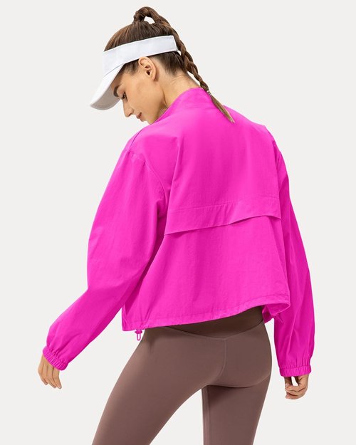 Locachy Women's Lightweight Athletic Jacket - Windproof Sun Protection for Outdoor Workouts | Stylish Zip-Up Design