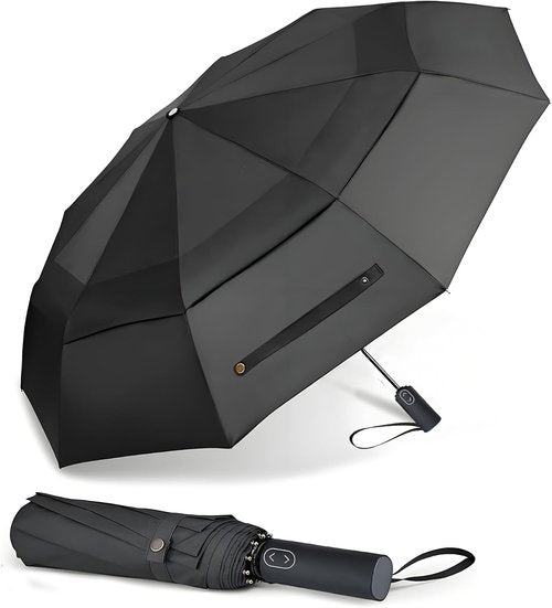 MRTLLOA Large Folding Golf Umbrella - Oversized Double Canopy, Windproof & Compact | 49/54/62 Inch
