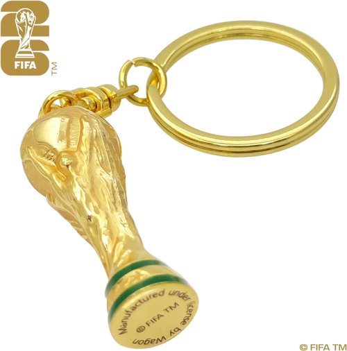 FIFA | 2026 World Cup 3D Rotating Trophy Keychain - Premium Zinc Alloy & Acrylic - Perfect for Keys & Bags