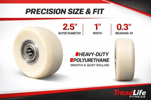 Elliptical Roller Ramp Wheel - Compatible with NordicTrack AudioStrider 990 Elliptical NTEL79061
