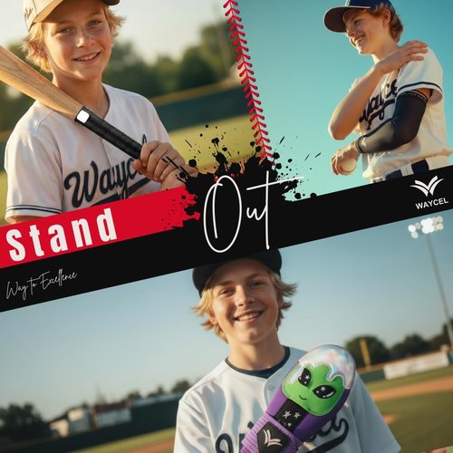 Bat Grip Tape - Anti-Slip Baseball & Softball Bat Wrap | 0.5mm, 1.1mm, 1.8mm - Ice Cream Style
