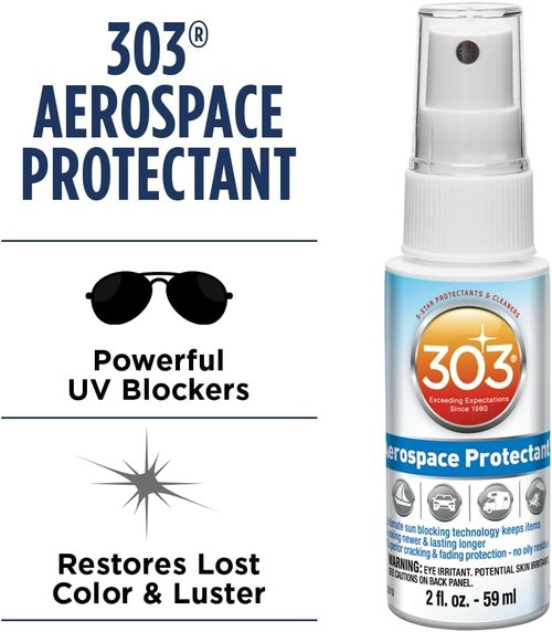 303 Products Aerospace Protectant - UV Protection & Dust Repellent - Restores Like-New Finish - 2 Fl. Oz.