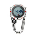 Yardwe Clip on Quartz Watch: Backpack Fob Belt Unisex Pocket Carabiner Watch with for Doctors Nurses Fishing Outdoor Activities