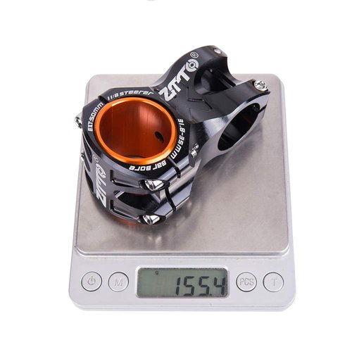 ZTTO 31.8mm MTB Bike Stem 35mm with Gasket, Durable Ultralight 0 Degree Bicycle Stem with Bike Headset Cover, Road Bike Stem DH AM Enduro 28.6mm