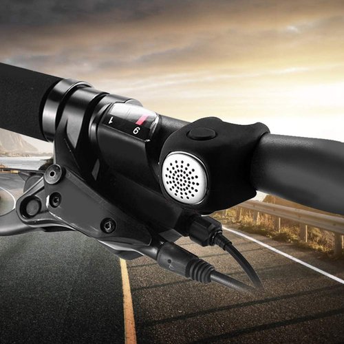 Keenso Horn, 90 Decibels Electric Ringing Alarm, Universal Handlebar Mount, Emergency Warning for Mountain Biking, Road Cycling, and Trail Navigation