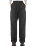 iCreek Women's Rain Pants Waterproof Breathable Lightweight Over Pants - Black, Petite Medium