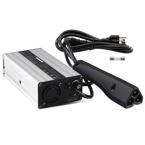 Aspaton 48V Golf Cart Charger with Triangle 3-Pin Style Plug Compatible with RXV DS TXT Club Cart