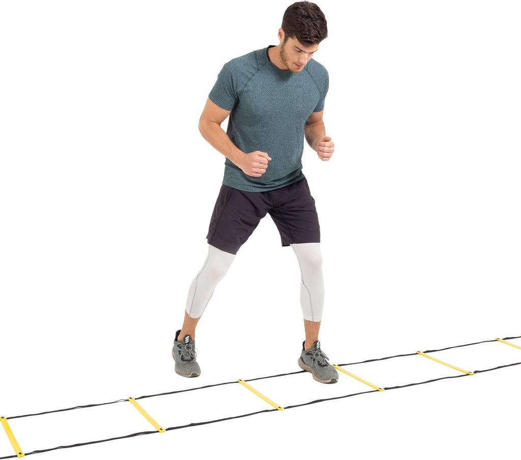 ProsourceFit Speed Agility Ladder - Enhance Speed Training & Sports Agility | 8, 12, 20 Rungs with Free Carrying Bag