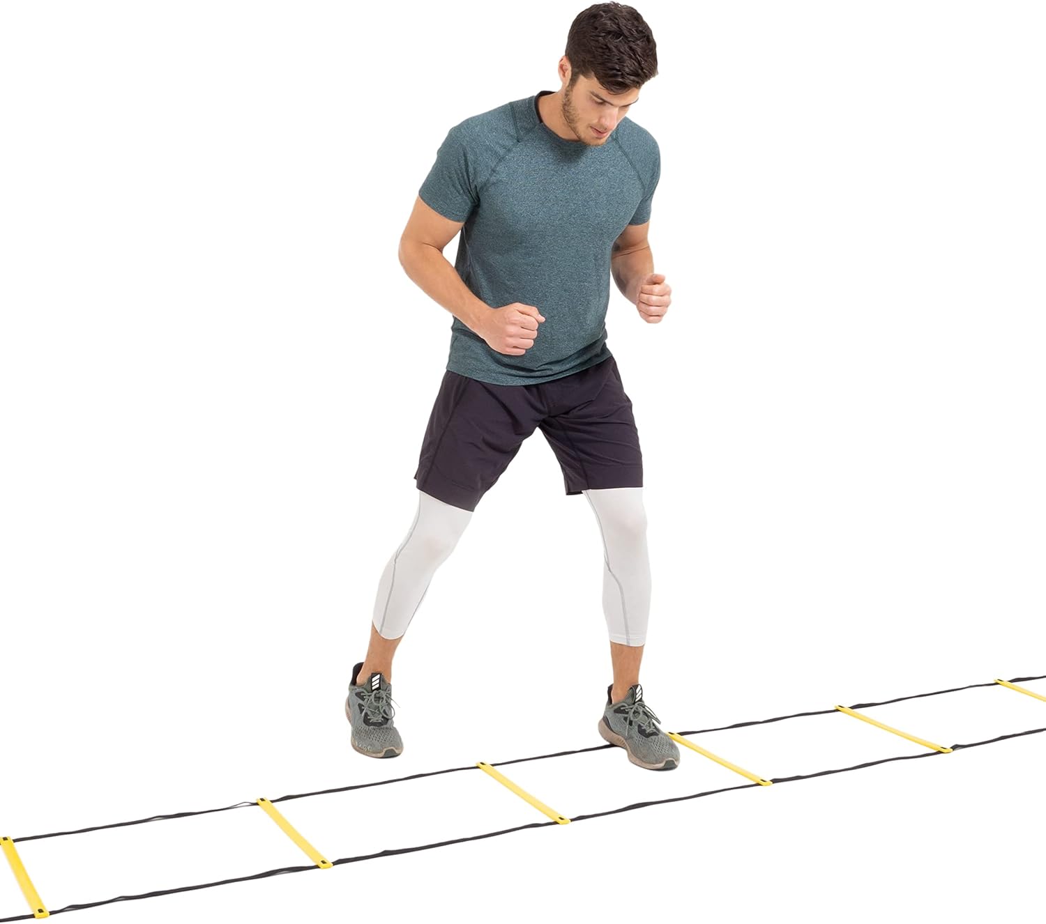 ProsourceFit Speed Agility Ladder - Enhance Speed Training & Sports Agility | 8, 12, 20 Rungs with Free Carrying Bag