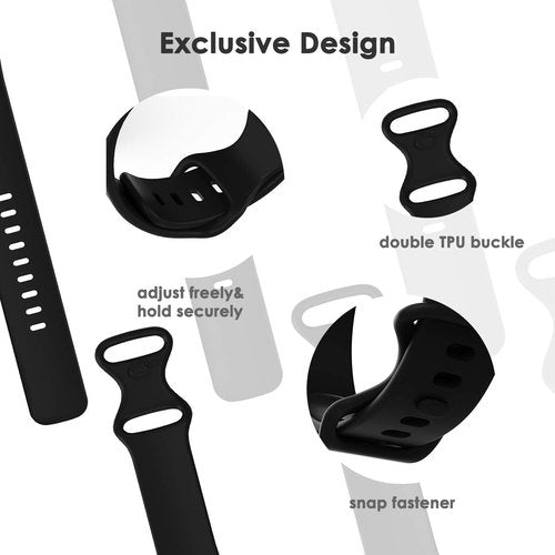 Acrbiutu Silicone Slim Bands Compatible with Versa 2/Versa/Versa Lite/Versa SE, Narrow Thin Sport Wristbands with Metal Buckle for Women Men
