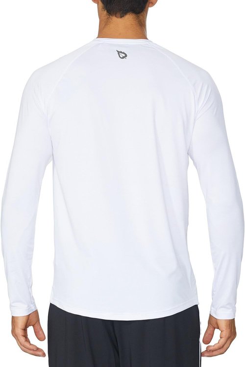 Baleaf Men's Long Sleeve Running Shirt - Quick Dry Athletic Tee for Workouts & Fishing | Lightweight & Soft