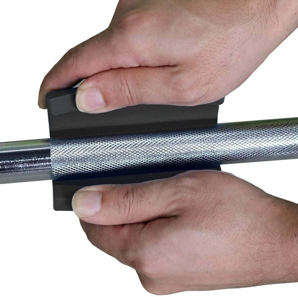 Skiennix Barbell Grips - Thick Dumbbell Adapter for Weightlifting | High-Density Silicone Rubber