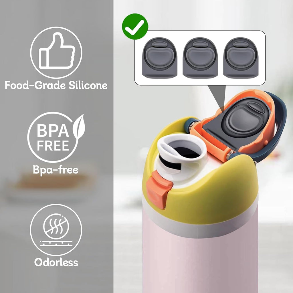 Owala | 3-Pack Replacement Rubber Stopper Seals for FreeSip Water Bottles - Durable Silicone Caps