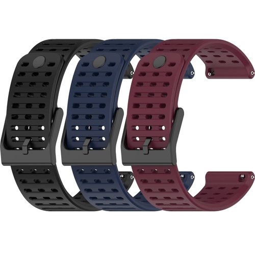 Chofit Sport Strap Compatible with Suunto 9 Peak Pro/ 9 Peak/Vertical/Race S Watch Bands 22MM Replacement Wristbands Breathable Silicone Bands Air Holes Adjustable Arm Band for Women&Men