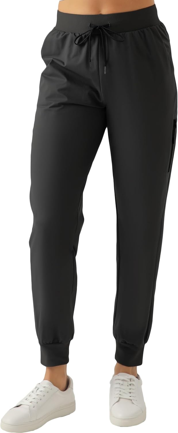 Skiennix Women's Lightweight Hiking Joggers - Quick-Dry Casual Pants with Pockets for Outdoor Adventures