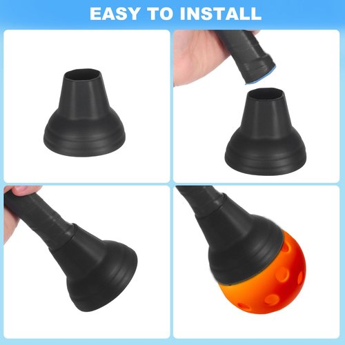 PATIKIL Pickleball Ball Retriever, 2 Pcs Pickleball Upper Suction Cup, Silicone Pickle-Balls Grabber, Anti-Slip Pick Up Pickleballs Hand Grip for Pickleballs Accessories, Multicolor