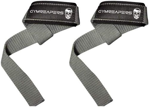 Gymreapers Lifting Wrist Straps - Padded Neoprene for Weightlifting & Powerlifting | 18-Inch Cotton Length