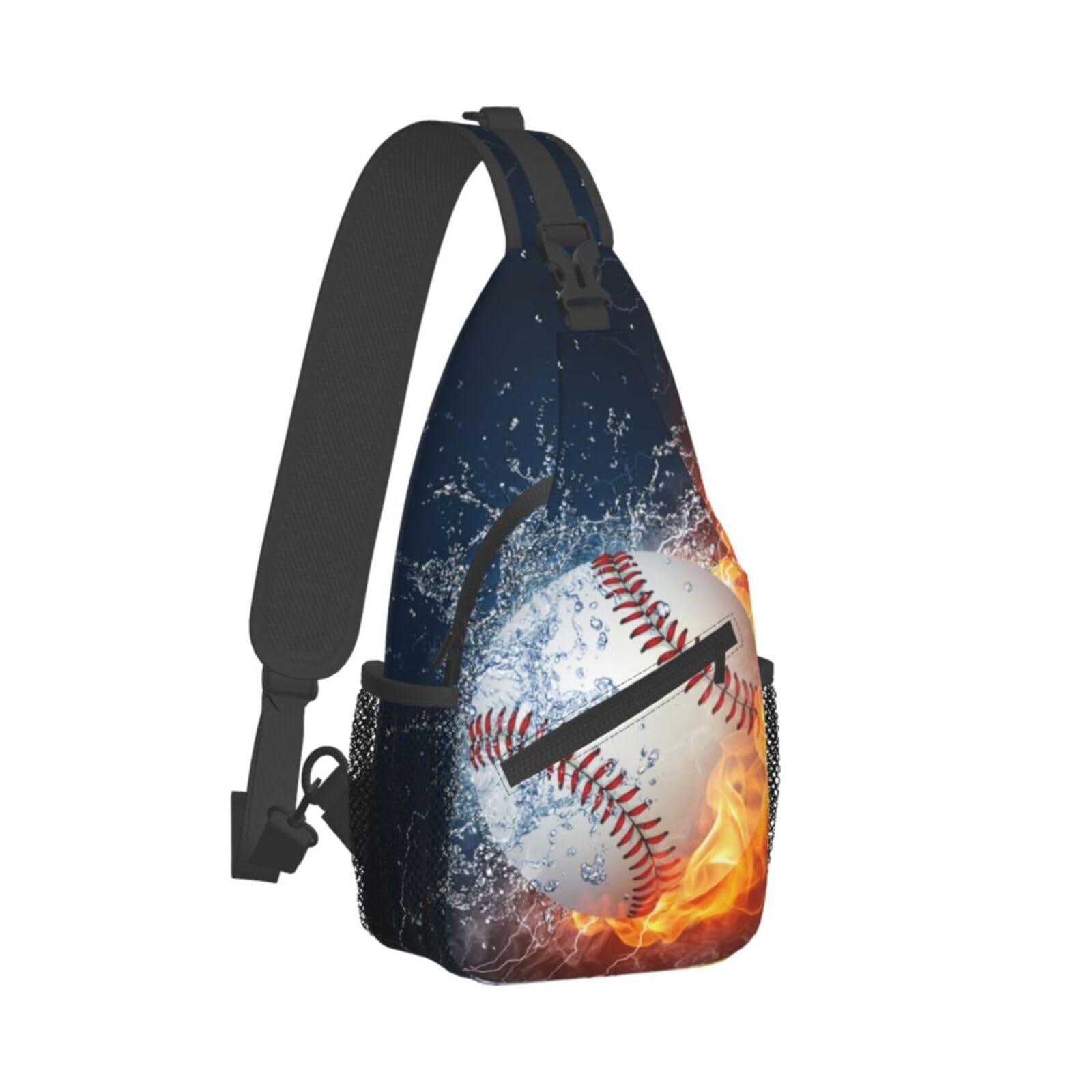VOOHDDY Baseball Ball Cool Sling Bag For Men Women Travel Hiking Backpack Crossbody Shoulder Chest Bags Casual Daypack Sport