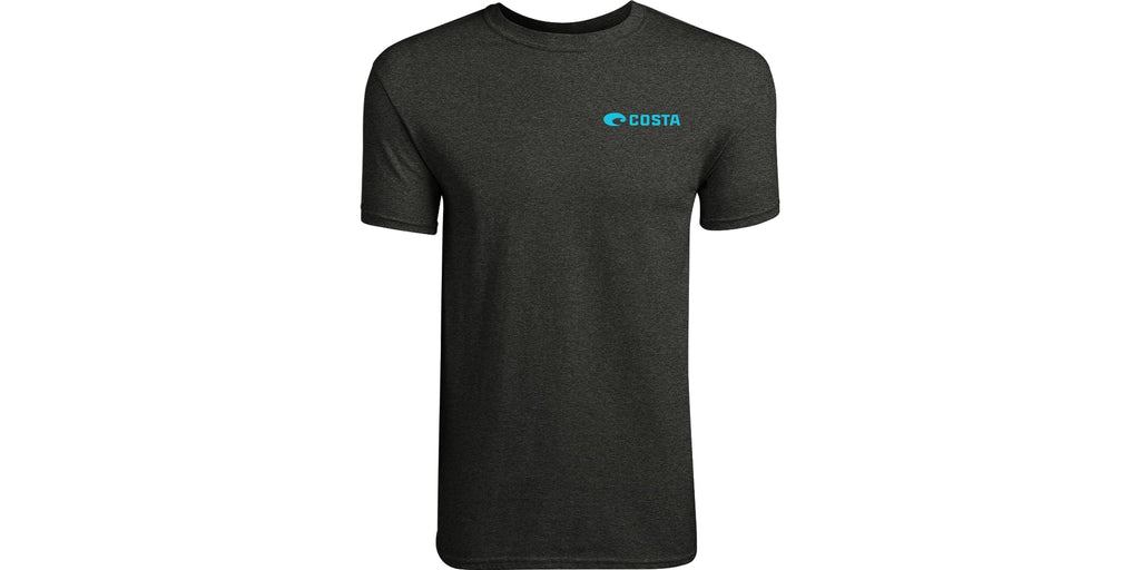Costa Del Mar Topwater Short Sleeve T Shirt, Dark Heather, Large