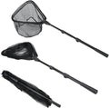 RESTCLOUD Fishing Landing Net - Telescoping Pole Handle, Extends 40-63 Inches for Freshwater Fishing