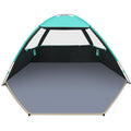 Gorich Beach Tent Sun Shelter for 3/4/6/8/10 Person with UPF 50＋ UV Protection, Lightweight & Easy Setup Beach Shade Canopy, Portable Beach Shade Tent Beach Cabana