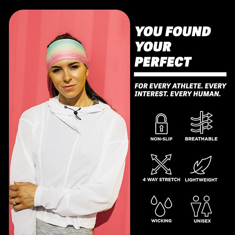 Big Bang Lite Sayings Headband - Moisture-Wicking Sports Sweatband (Everything Hurts) - Unisex