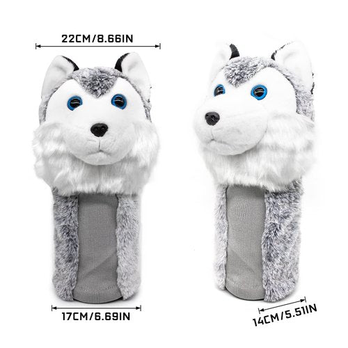 Golf Club Covers - 1pc Lovely Animal Golf Headcover for Drivers - 1 Wood Cover Golf Driver HeadCover fits for Callaway Epic, Taylormade M2 M6, Titleist D2 D3 917 Ping, Winter Driver Head Covers (NO.1)