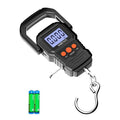 MEIYA Digital Fish Scale - Accurate LCD Display Up to 110lb/50kg | Essential Fishing Gear with Batteries & Hook