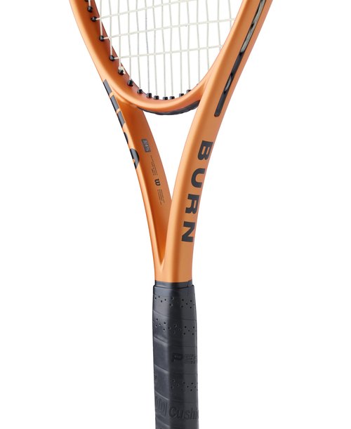 Wilson Burn V6 100LS Tennis Racket - Orange, Grip Size 1-4 1/8"