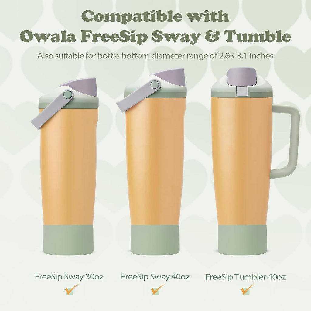 Owala Silicone Boot Set - Non-Slip, Scratch-Resistant Stability Enhancers for 30oz & 40oz Bottles | Beachfront Color