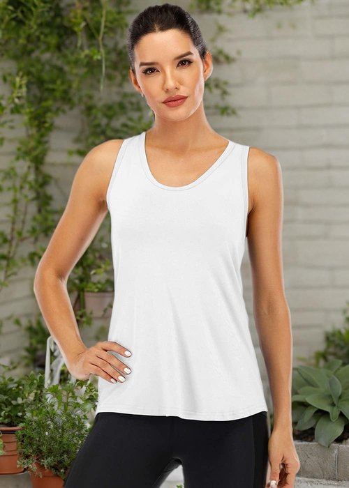 ICTIVE Women's Workout Tank Tops - Sleeveless Yoga Shirts with Mesh Racerback Design