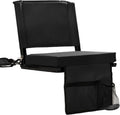 Skiennix Stadium Seats - Comfortable Folding Bleacher Chairs with Back Support & Cushion | 3 Mesh Pockets