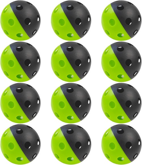MYKUJA Heavy-Duty Training Baseballs - Soft Practice Balls for Hitting | 12-Pack Limited Flight