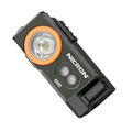 NICRON D10 EDC Flashlight Rechargeable，500 Lumens 3 Sources Pocket Compact RGB Flashlight with Headlamp Strip，Magnet Base for Fishing Outdoor Working