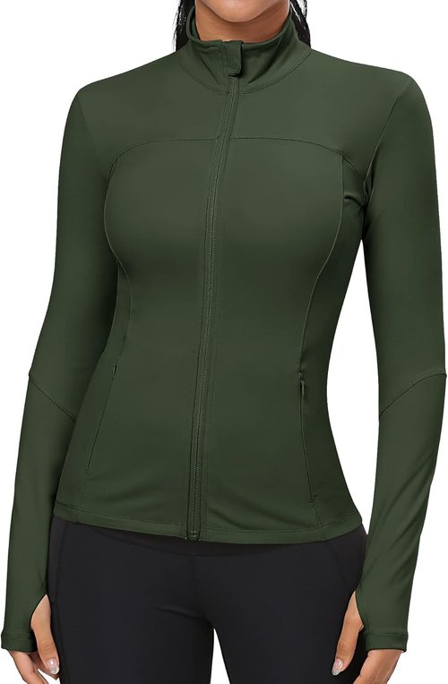 GYM RAINBOW Women's Athletic Workout Jacket - Lightweight Spring Running & Yoga Jacket