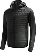 Baleaf Men's Lightweight Running Jacket - Warm Puffer Hybrid Coat for Hiking & Golf | Insulated Design