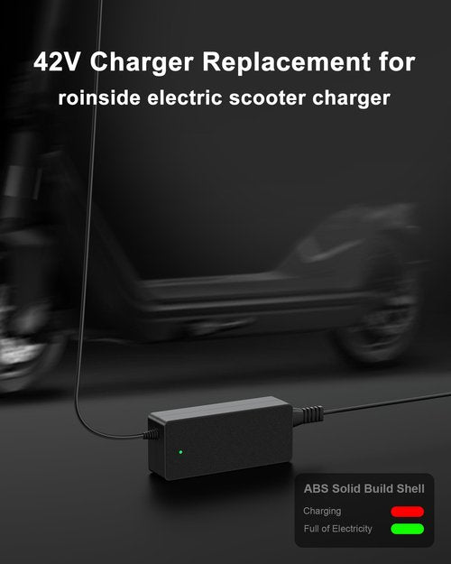 VHBW 42V Charger Compatible with Roinside Electric Scooter Charger, Compatible with Roinside UP2, UP6, UP6-1, UP8, U2, P1 Electric Scooter