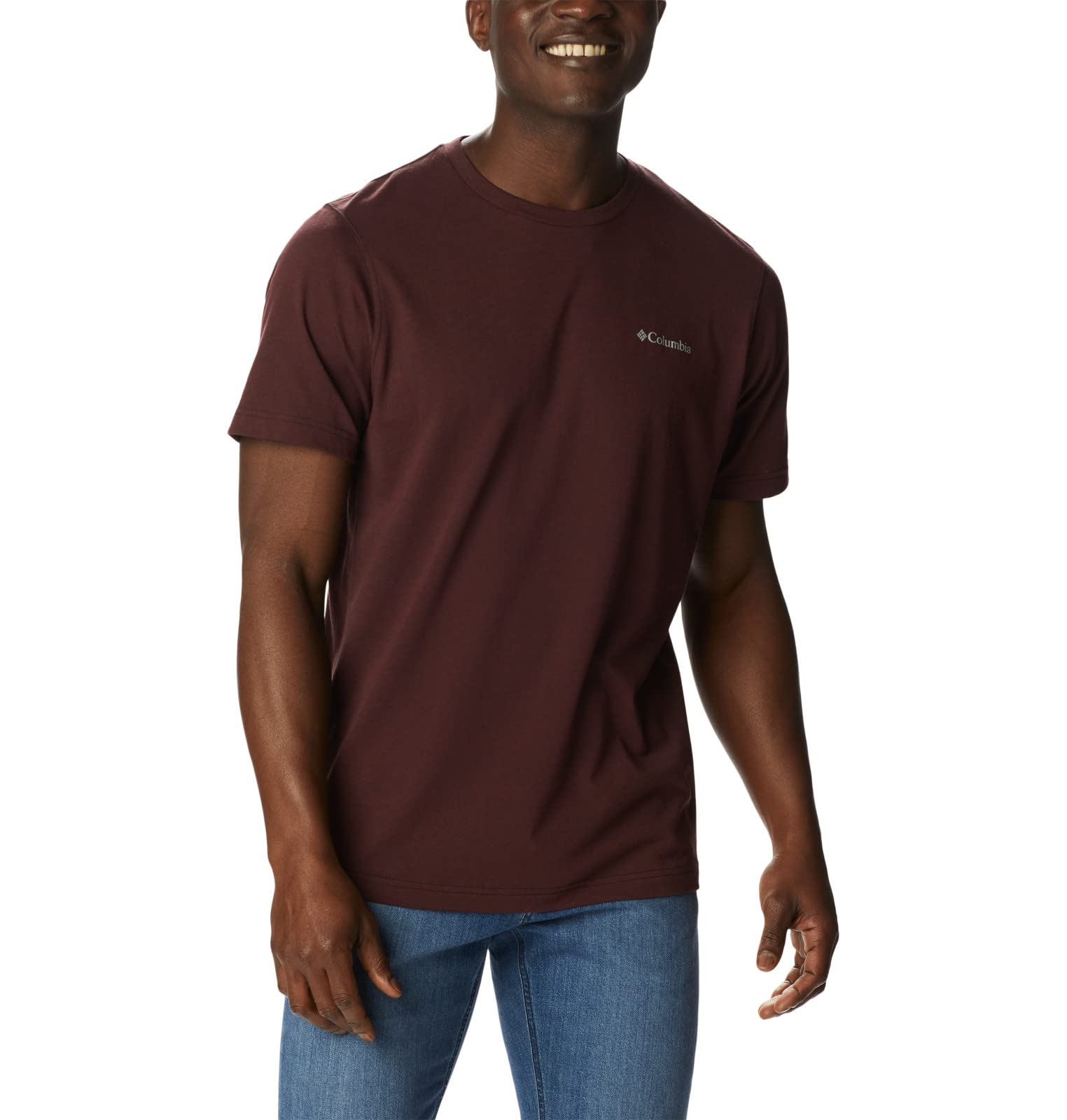 Columbia Men's Thistletown Hills Short Sleeve, Elderberry/Black, 4X Big
