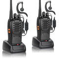 Walkie Talkies Long Range for Adults，radios Rechargeable walkie talkies with Earpieces 2 Way Radios UHF Handheld Transceiver Walky Talky Copy Frequency with Flashlight VOX for Camping Hunting（2 Pack）