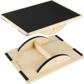 Skiennix Professional Wooden Balance Board - Anti-Slip Wobble Board for Core Strength & Therapy | 350LBS Capacity