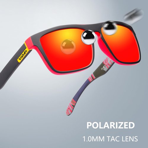 VIAHDA Polarized Sports Sunglasses for Man Cycling Running Fishing Golf Sun Glasses Women HD731