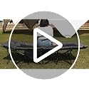 Mopaicot Adjustable Camping Cot for Adults - Foldable Bed with Headrest
