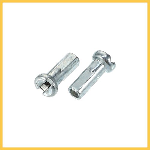REPAIROCK 36 Pcs 14G J Bend 260mm x 2mm Bike Bicycle Spokes with Nipples Steel Silver Tone Auto Replacement Parts