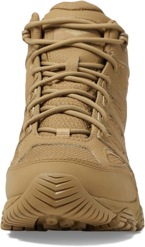 Merrell Moab 3 Tactical Mid Waterproof Boots - Durable Coated Leather & Mesh | Men's Combat Hiking Shoes