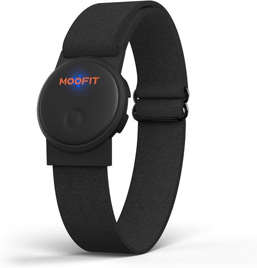 Moofit HW401 Heart Rate Monitor Armband - IP67 Waterproof, Bluetooth/ANT+ Compatible, Rechargeable Optical Sensor
