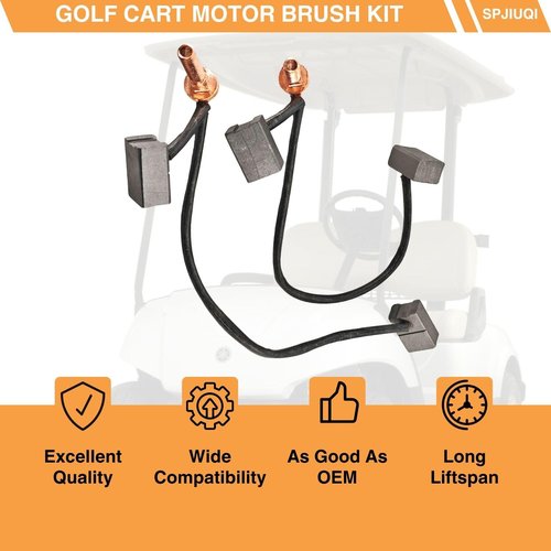 SPJIUQI 2Pcs JU2-H1801-00 Golf Cart Motor Brush Kit for Yamaha G29 Motor Brushes FIts Yamaha G29 Drive Golf Carts 2007-Up w/Hitachi Motor Models