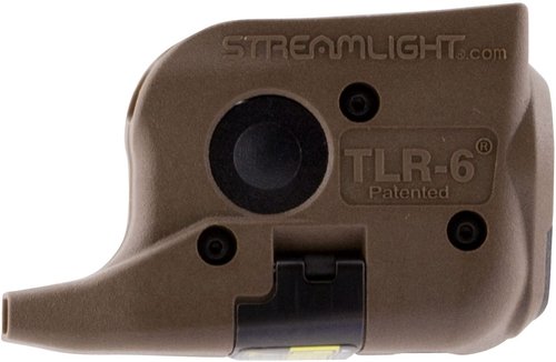 Streamlight 69278 TLR-6 100-Lumen Tactical Weapon Light with Integrated Red Aiming Laser Designed Exclusively and Solely for Glock 42 & 43, Flat Dark Earth